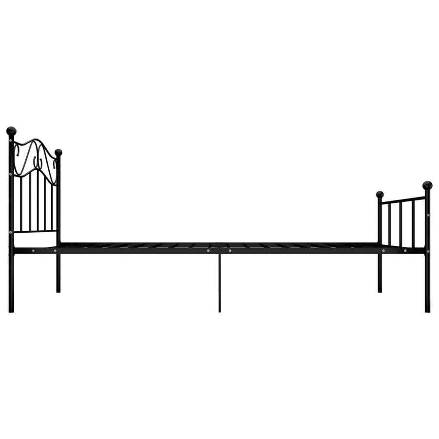 Bedframe Metaal 90 x 200 cm Zwart