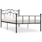 Bedframe Metaal 100 x 200 cm Zwart