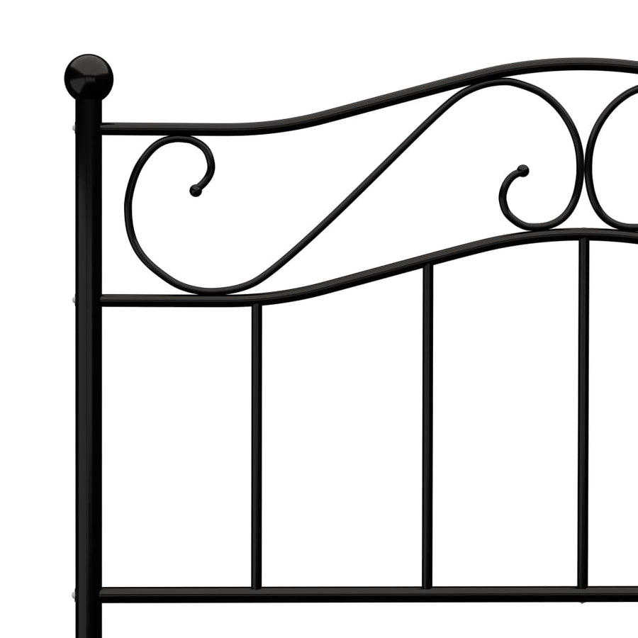 Bedframe Metaal 100 x 200 cm Zwart
