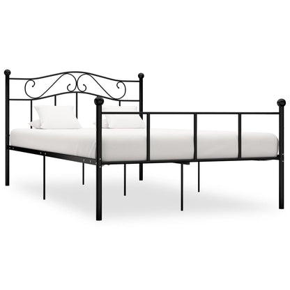 Bedframe Metaal 120 x 200 cm Zwart