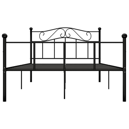 Bedframe Metaal 120 x 200 cm Zwart