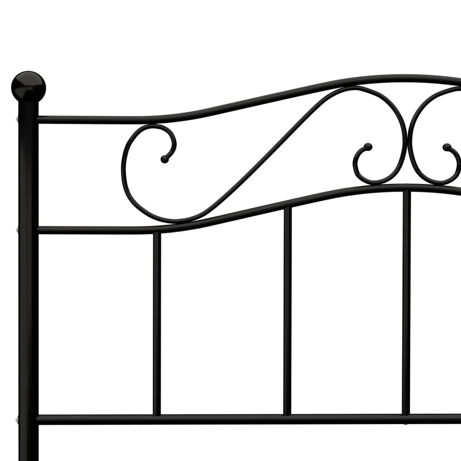 Bedframe Metaal 120 x 200 cm Zwart