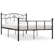 Bedframe metaal zwart 140x200 cm
