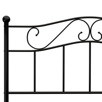 Bedframe Metaal 140 x 200 cm Zwart