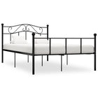 Bedframe Metaal 160 x 200 cm Zwart