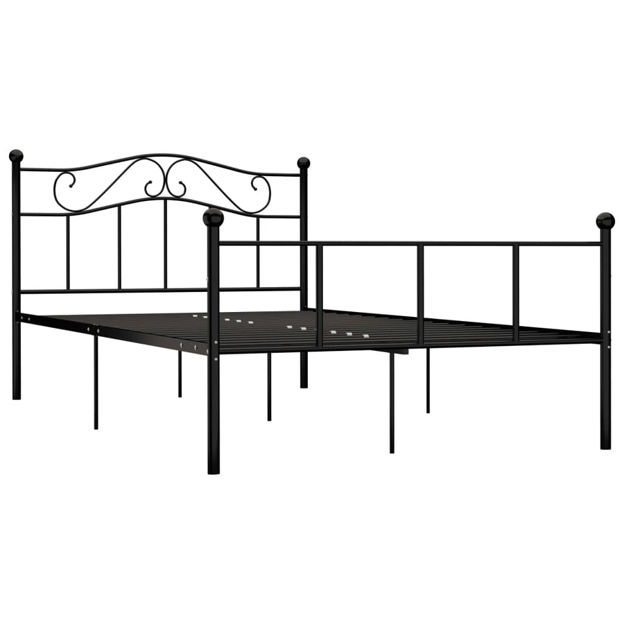 Bedframe Metaal 160 x 200 cm Zwart
