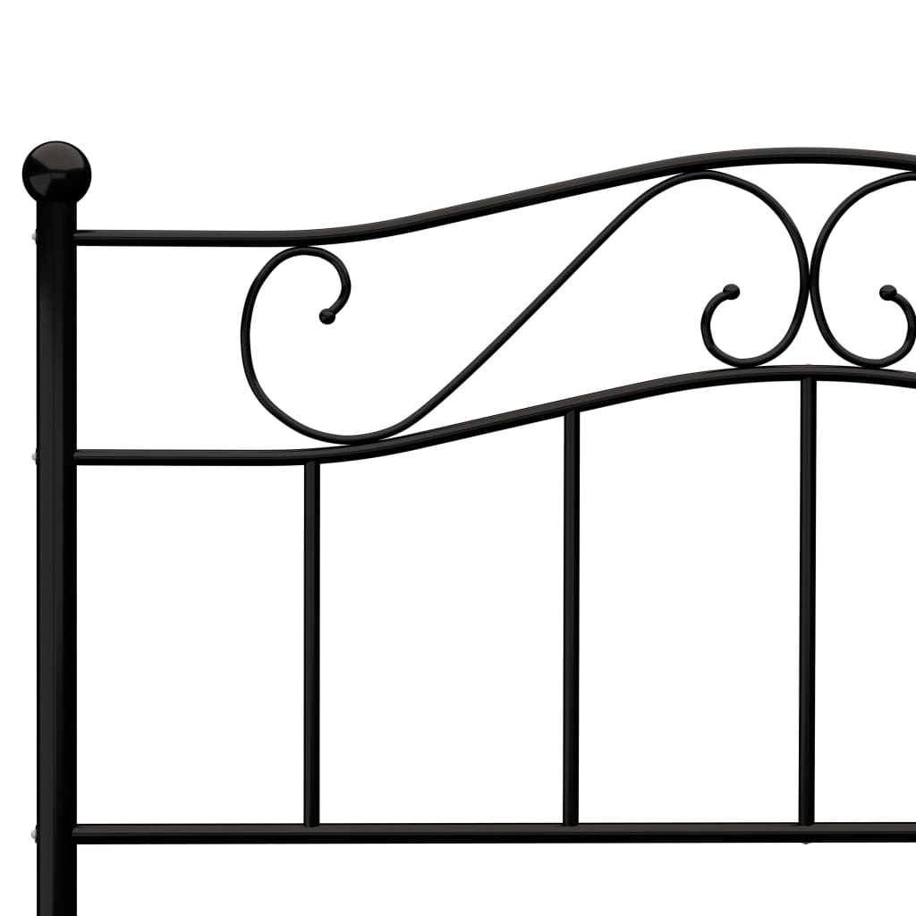 Bedframe Metaal 160 x 200 cm Zwart