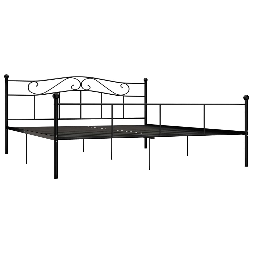 Bedframe Metaal 180 x 200 cm Zwart