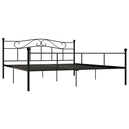 Bedframe Metaal 180 x 200 cm Zwart