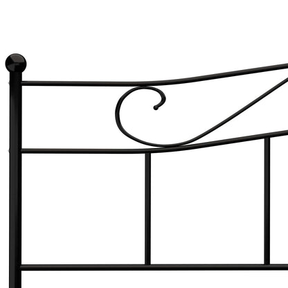 Bedframe Metaal 180 x 200 cm Zwart
