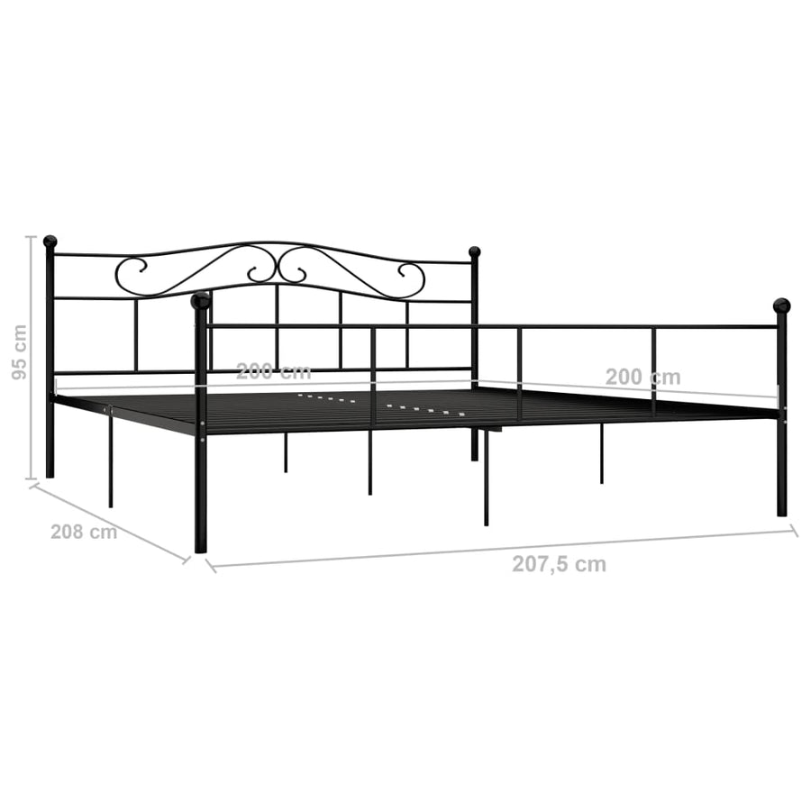Bedframe Metaal 200 x 200 cm