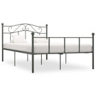 Bedframe Metaal 160 x 200 cm Grijs