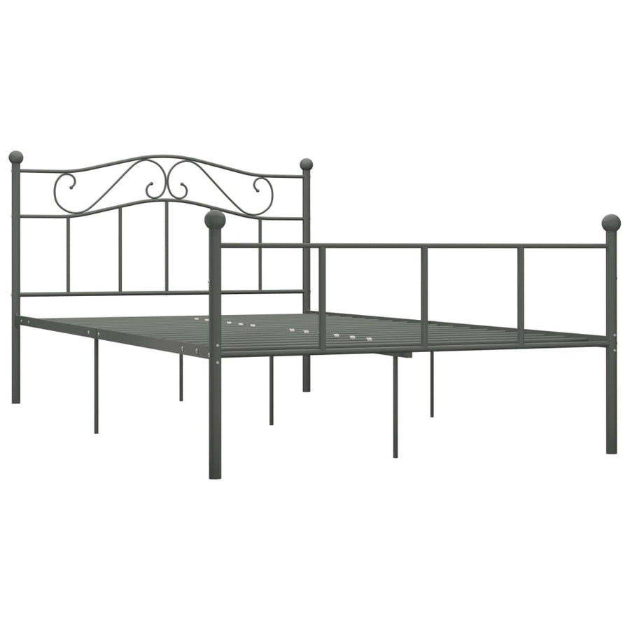 Bedframe Metaal 160 x 200 cm Grijs
