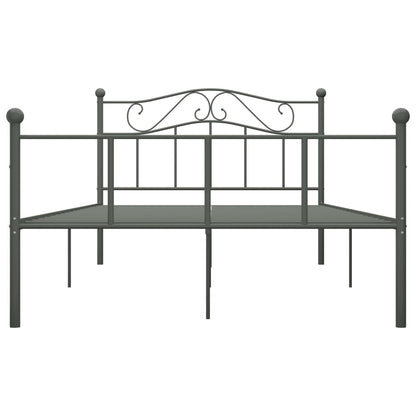 Bedframe Metaal 160 x 200 cm Grijs