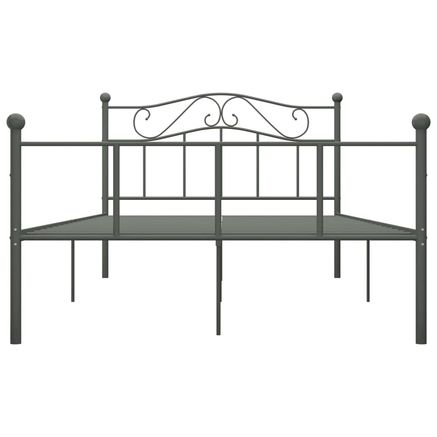 Bedframe Metaal 160 x 200 cm Grijs