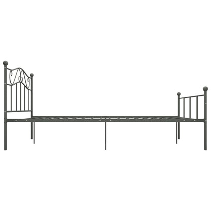 Bedframe Metaal 160 x 200 cm Grijs