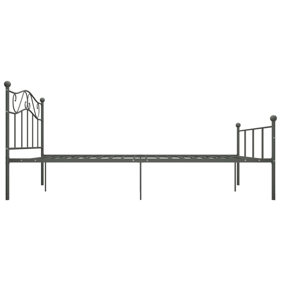 Bedframe Metaal 160 x 200 cm Grijs