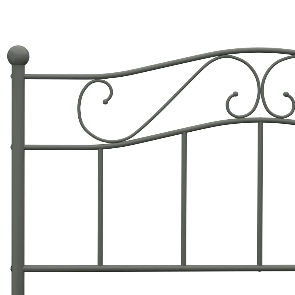 Bedframe Metaal 160 x 200 cm Grijs