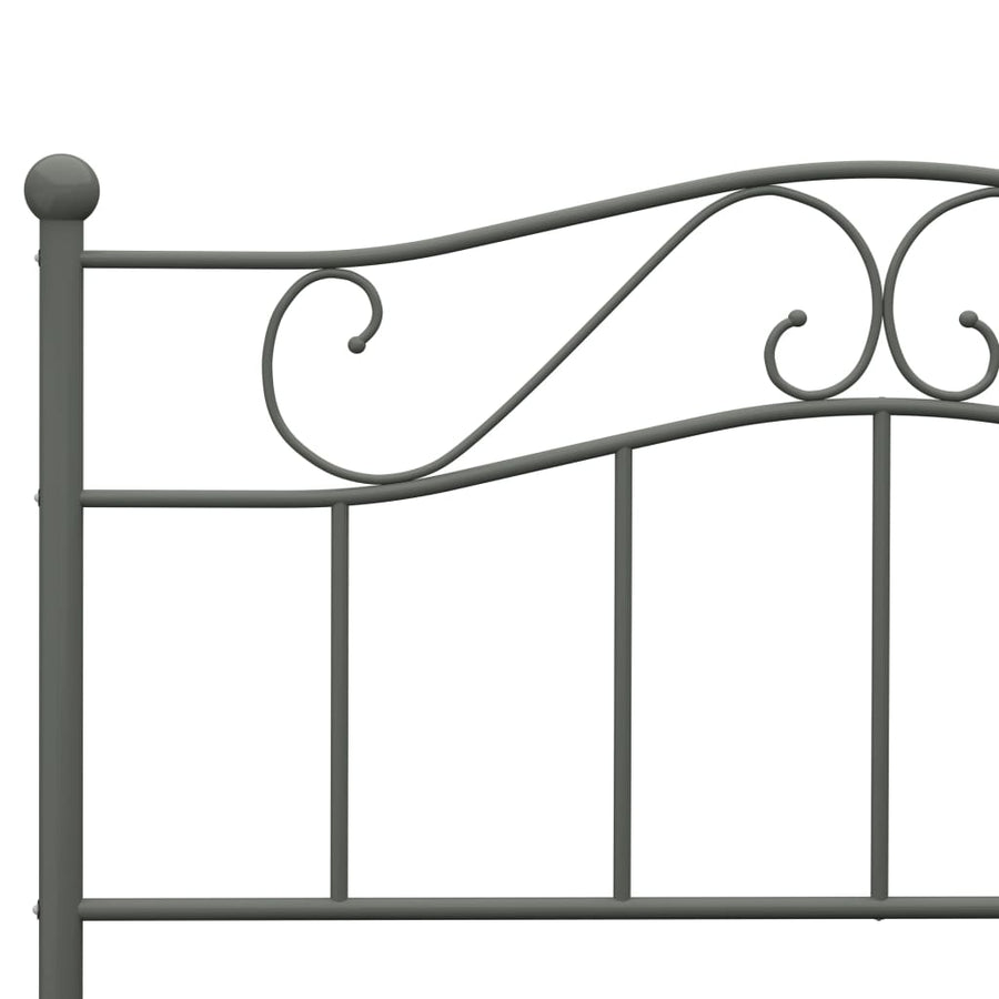 Bedframe Metaal 160 x 200 cm Grijs