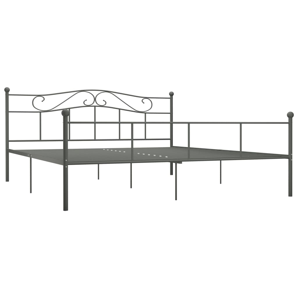 Bedframe Metaal 180 x 200 cm Grijs