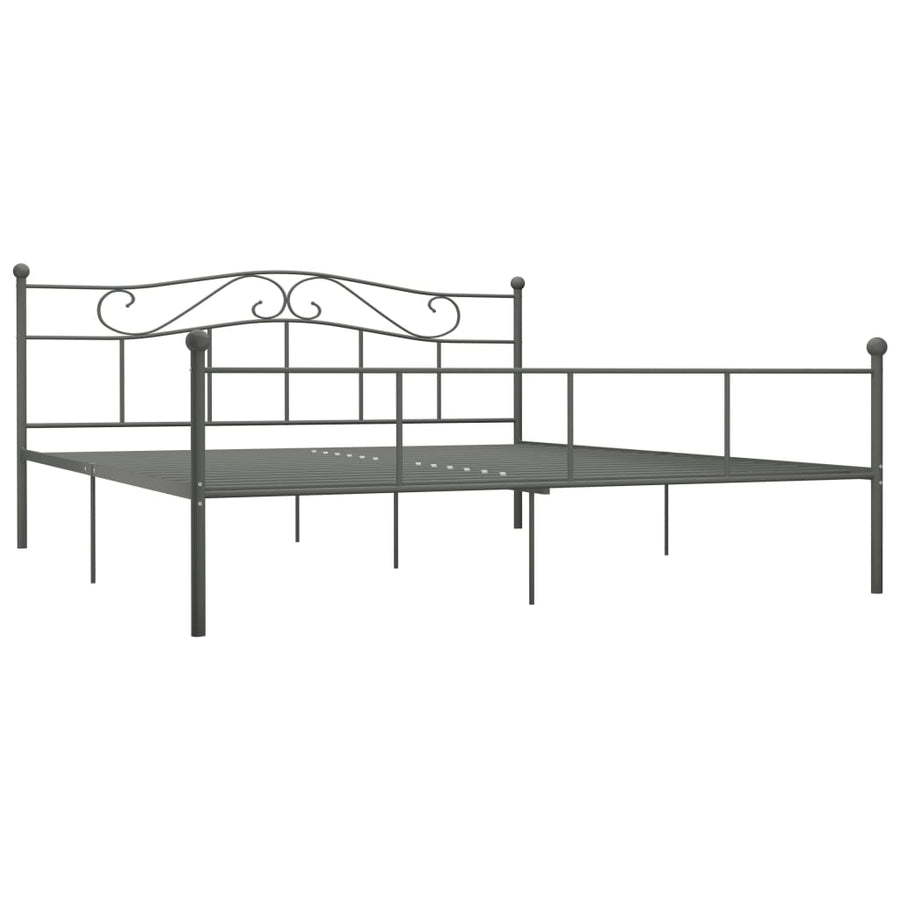Bedframe Metaal 180 x 200 cm Grijs