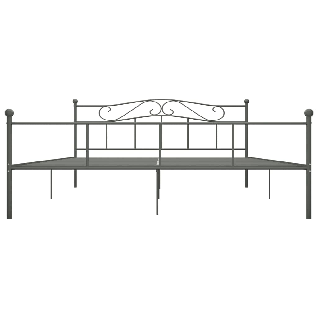 Bedframe Metaal 180 x 200 cm Grijs