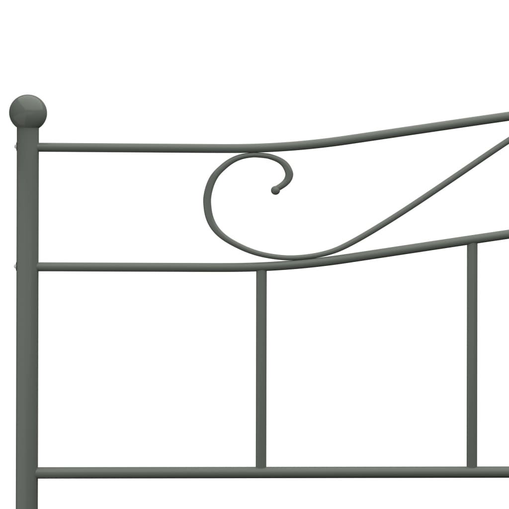 Bedframe Metaal 180 x 200 cm Grijs
