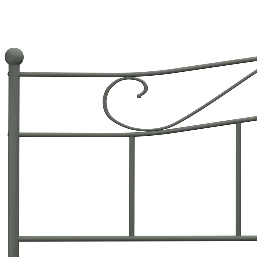 Bedframe Metaal 180 x 200 cm Grijs