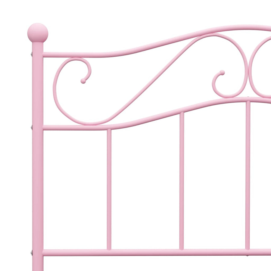 Bedframe Metaal 90 x 200 cm Roze