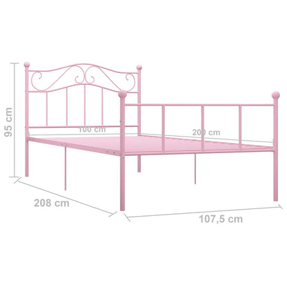 Bedframe Metaal 100 x 200 cm