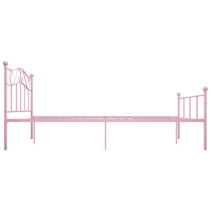 Bedframe metaal roze 120x200 cm