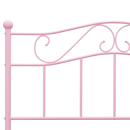 Bedframe metaal roze 120x200 cm