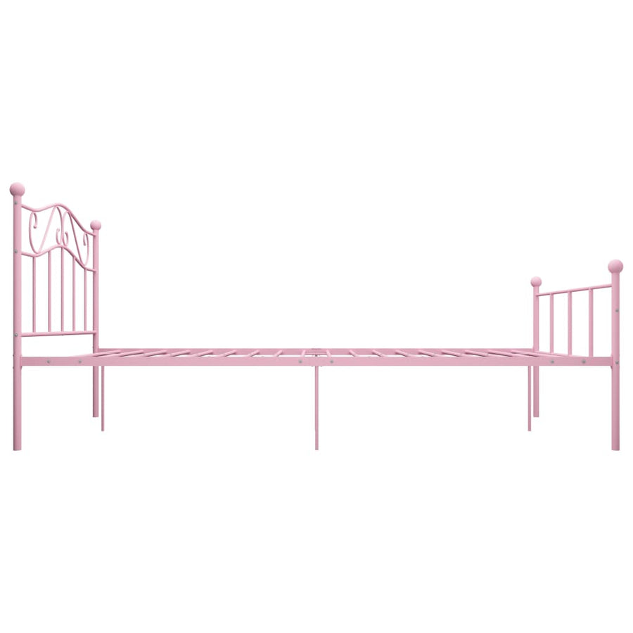 Bedframe Metaal 140 x 200 cm Roze