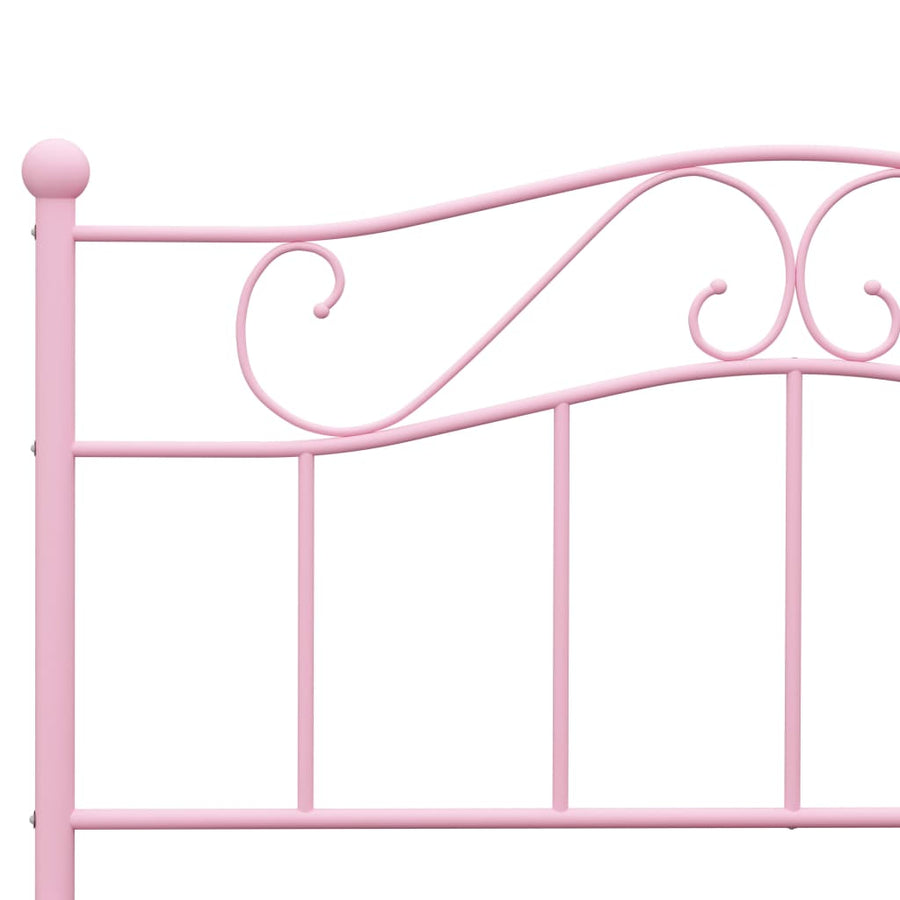 Bedframe Metaal 140 x 200 cm Roze