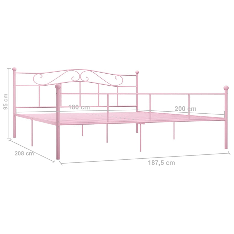 Bedframe Metaal 180 x 200 cm