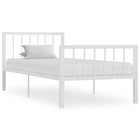 Bedframe Metaal 100 x 200 cm Wit