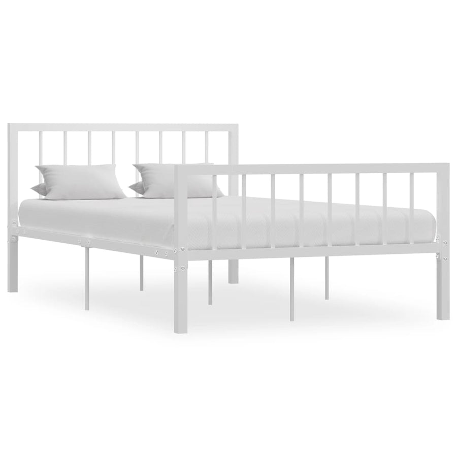 Bedframe Metaal 120 x 200 cm Wit