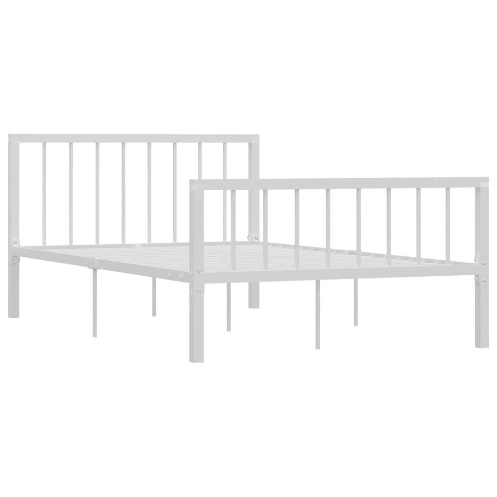 Bedframe Metaal 120 x 200 cm Wit