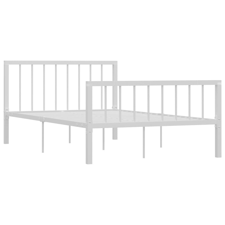 Bedframe Metaal 120 x 200 cm Wit