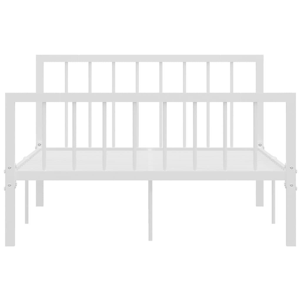 Bedframe Metaal 120 x 200 cm Wit