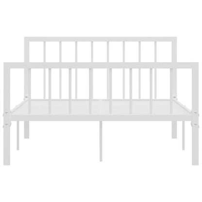 Bedframe Metaal 120 x 200 cm Wit