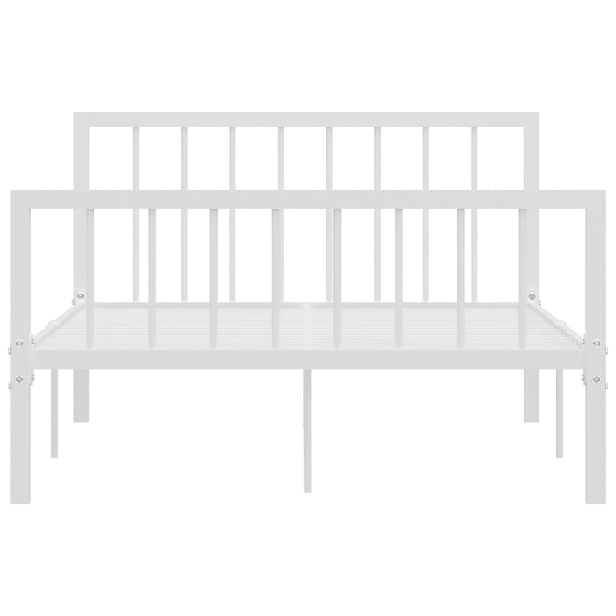 Bedframe Metaal 120 x 200 cm Wit