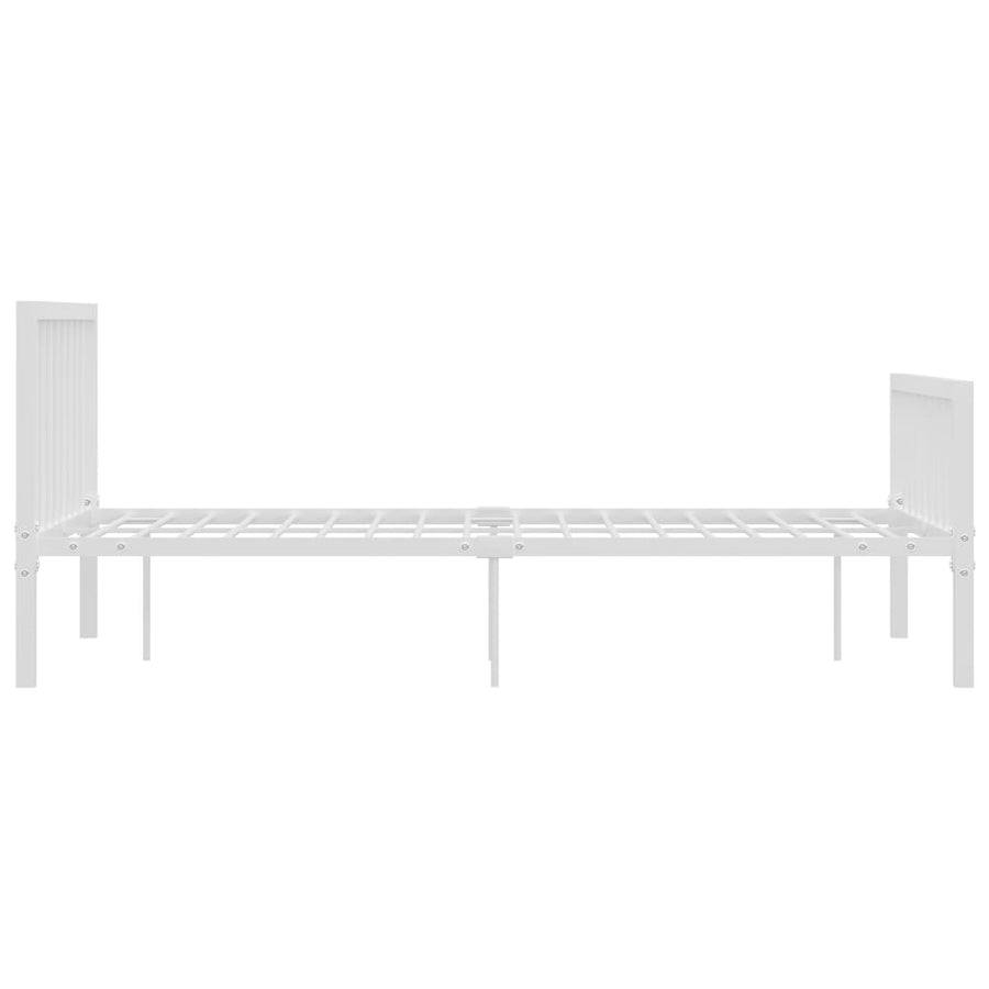 Bedframe Metaal 120 x 200 cm Wit