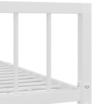 Bedframe Metaal 120 x 200 cm Wit
