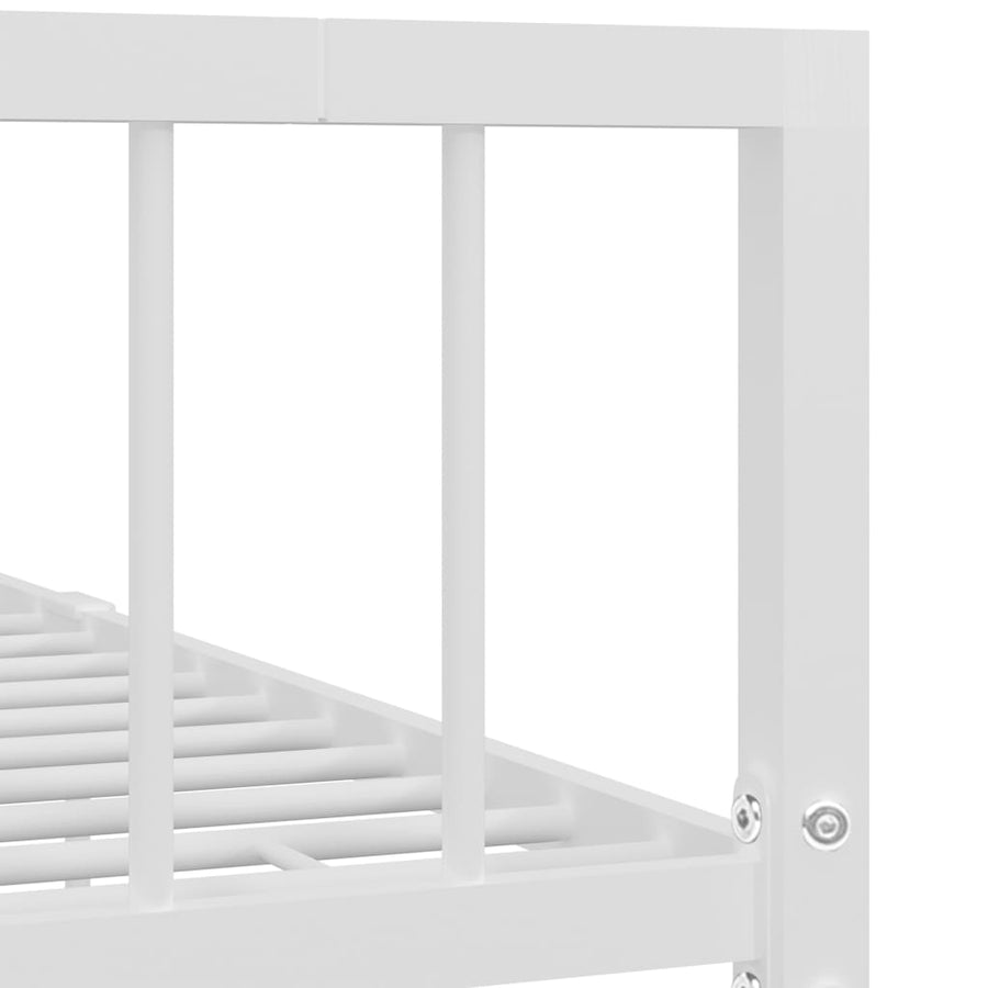 Bedframe Metaal 120 x 200 cm Wit