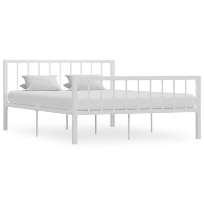 Bedframe Metaal 140 x 200 cm Wit