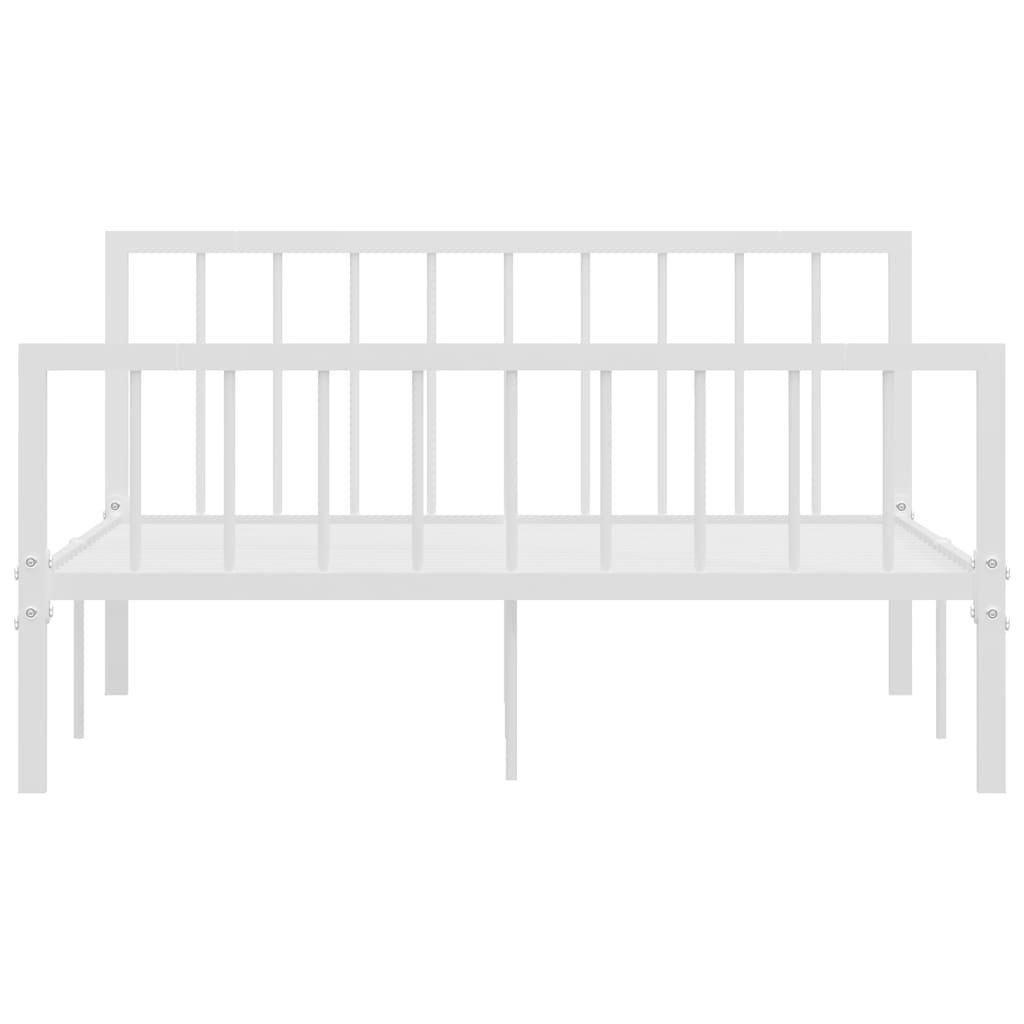 Bedframe Metaal 140 x 200 cm Wit