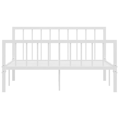 Bedframe Metaal 140 x 200 cm Wit
