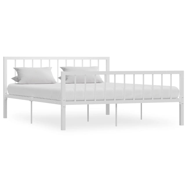 Bedframe Metaal 160 x 200 cm Wit