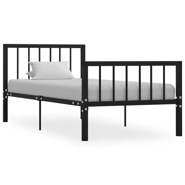 Bedframe Metaal 100 x 200 cm Zwart